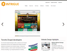 Tablet Screenshot of intriguedesign.ca
